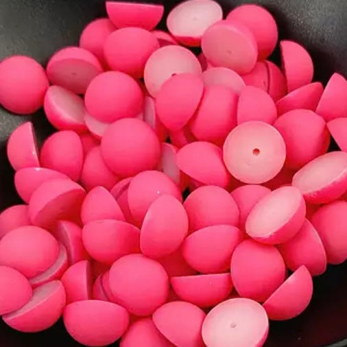 12mm Matte Round Dome, Glue On, Resin Gems, Sold in Pairs - See Color Options