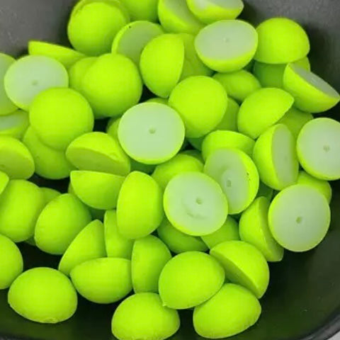 12mm Matte Round Dome, Glue On, Resin Gems, Sold in Pairs - See Color Options