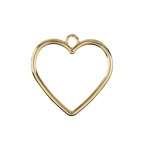 Beadwork Findings Pendant, Heart, 5pcs/Pack - See Color Options