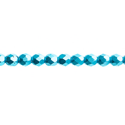 4mm Czech Fire Polished Beads, Pearl Pastels - See Color Options