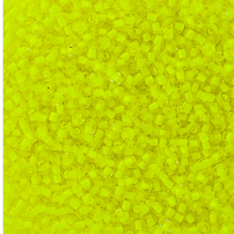 Perles de rocaille Preciosa 10/0 Cristal C/L Jaune fluo