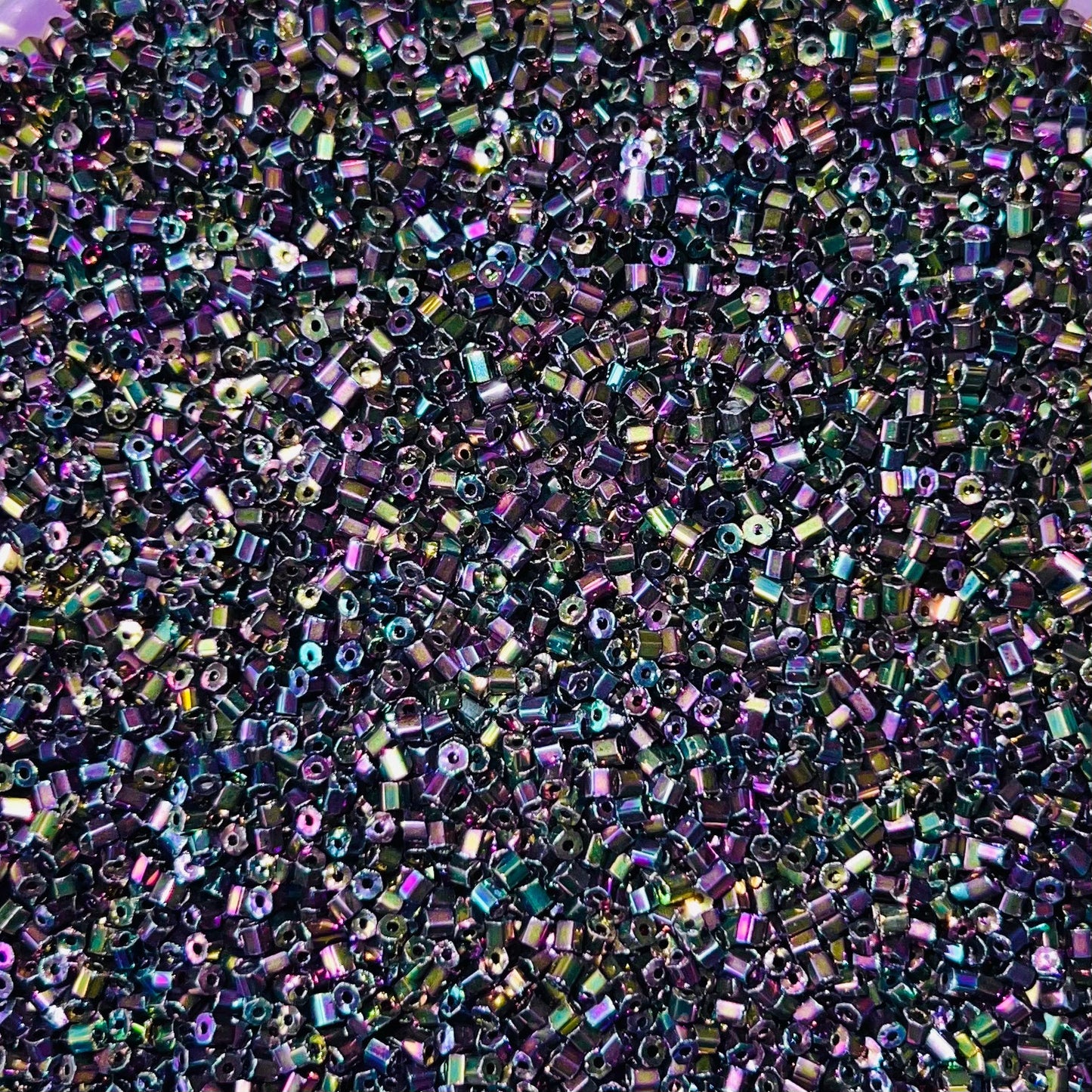 10/0 2-Cut Preciosa Beads Purple AB, 22g Vial