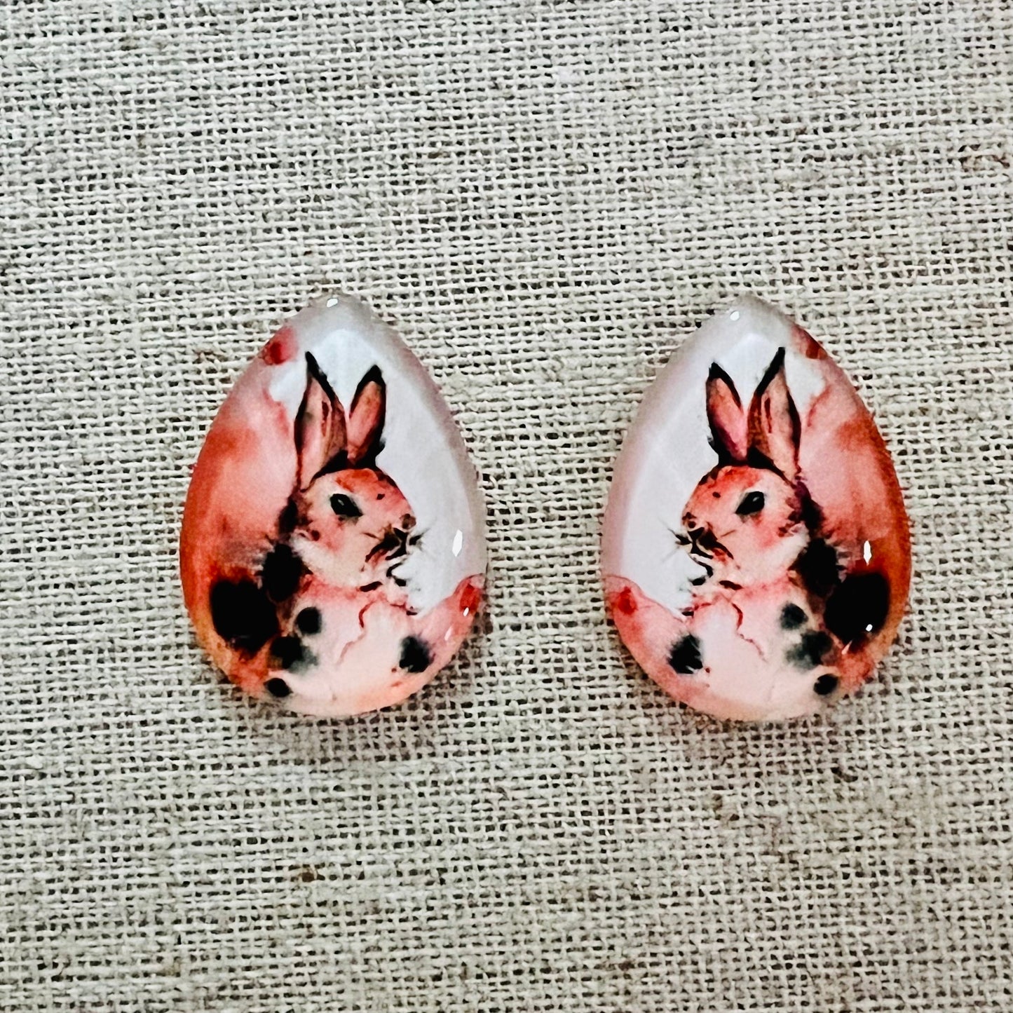 18*25mm Images on Glass, Teardrop, Glue on - See Color Options