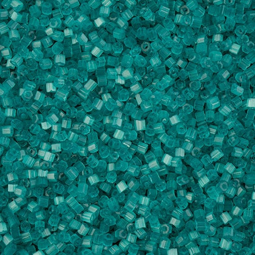 10/0 2-Cut Preciosa Beads Satin Turquoise Solgel, 12g Vial