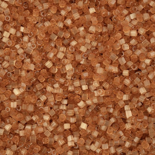 10/0 2-Cut Preciosa Beads Satin Light Brown Solgel, 12g Vial