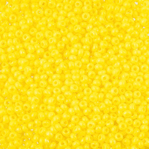 Perles de rocaille Preciosa 10/0 Terra Intensive Yellow, flacons de 22 g