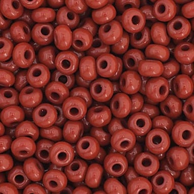 Perles de rocaille Preciosa 11/0, marron clair opaque