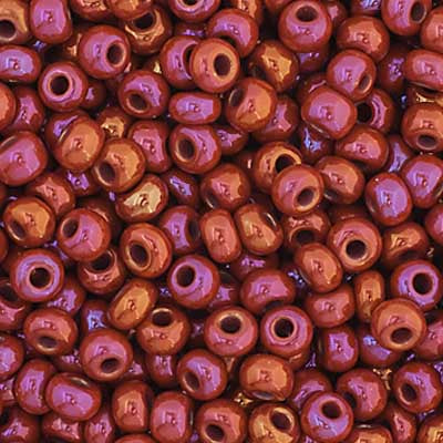 Perles de rocaille Preciosa 11/0 Opaque Ruby AB