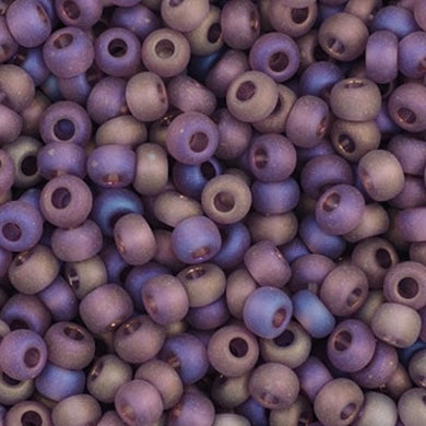 11/0 Preciosa Seed Bead Transparent Mauve AB Matte