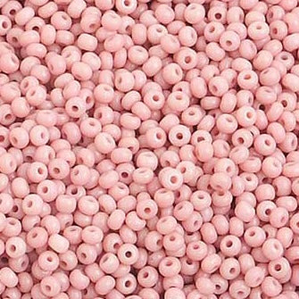 10/0 Perles de Rocaille Preciosa Opaque Rose Naturel