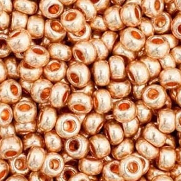 11/0 Preciosa Seed Beads Metallic Dark Gold Solgel