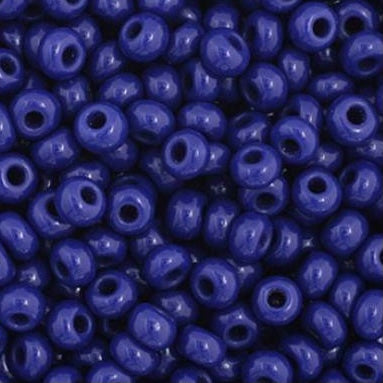 Perles de rocaille Preciosa 11/0 opaques bleu royal foncé