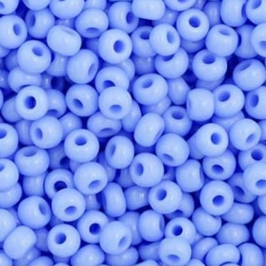 Perles de rocaille Preciosa 11/0 bleu pâle opaque