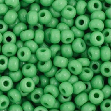 Perles de rocaille Preciosa 11/0, vert moyen opaque