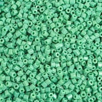 10/0 2-Cut Preciosa Beads Opaque Green, 22g Vial