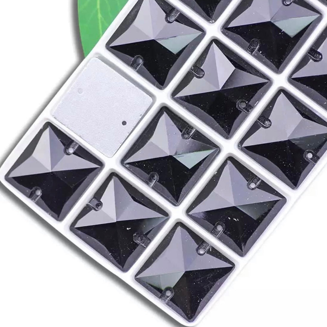 8mm Glass Glass Squares - See Color Options