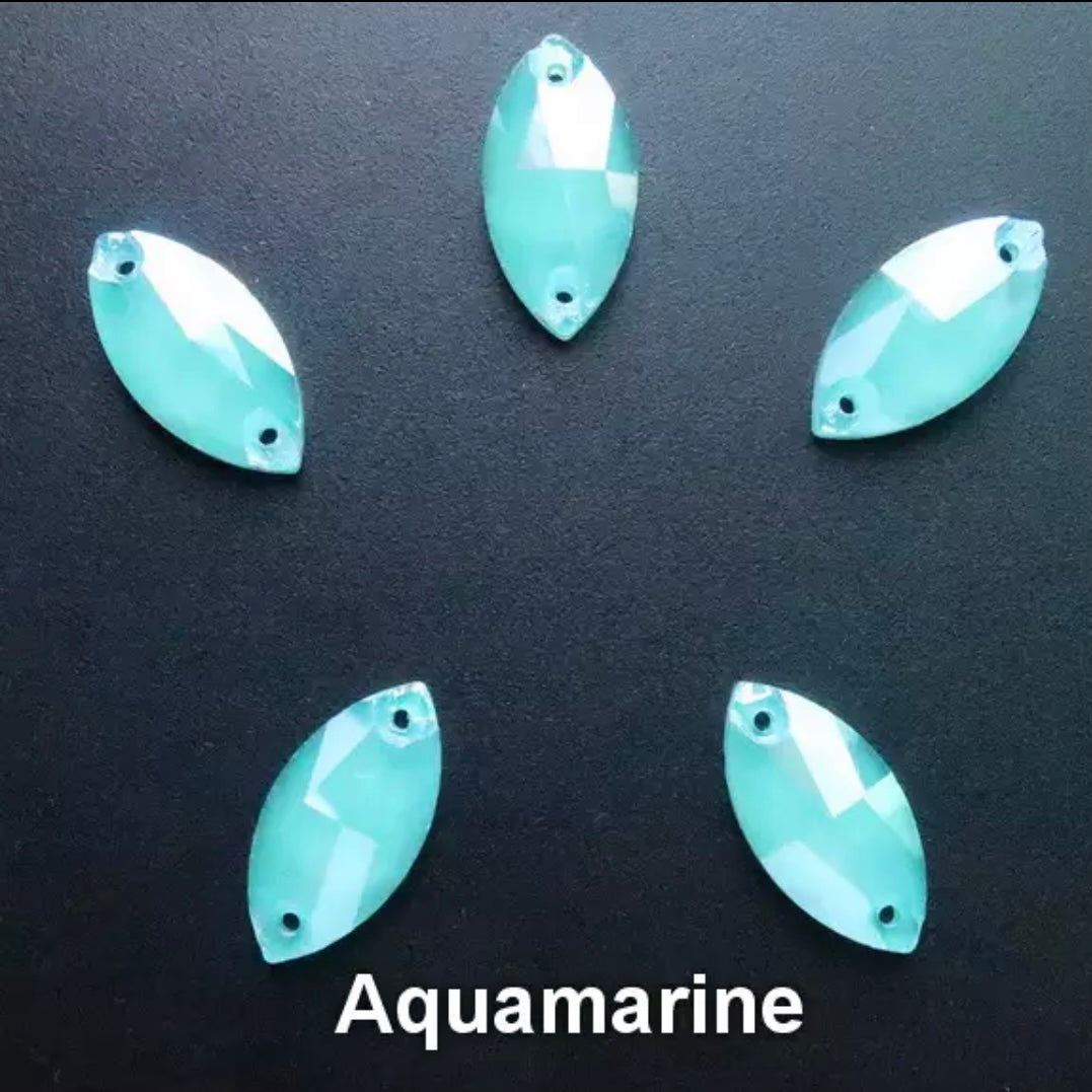 12*24 Glass Jelly Navette - See Color Options
