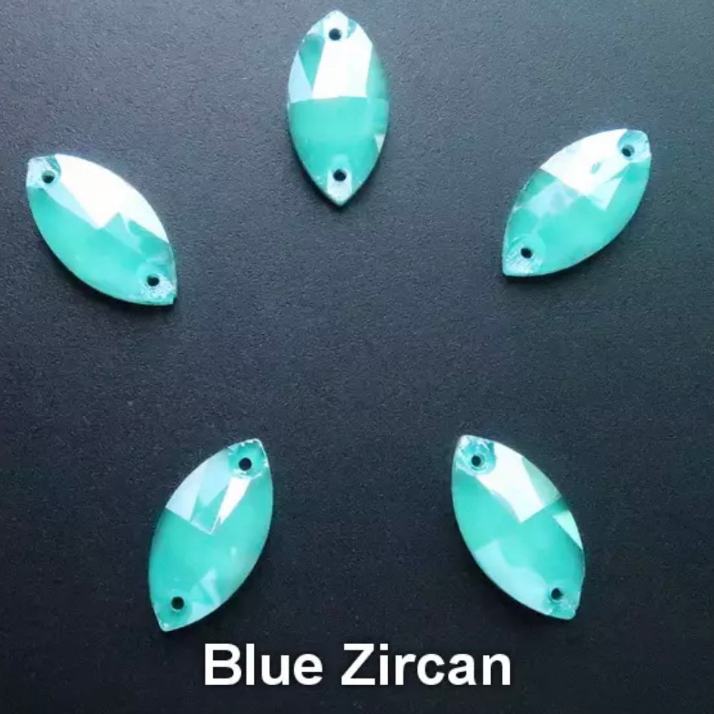 12*24 Glass Jelly Navette - See Color Options