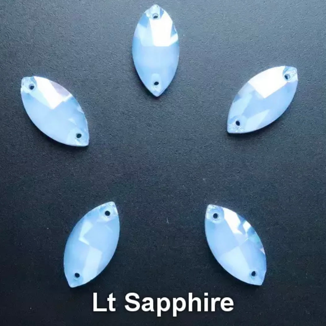 12*24 Glass Jelly Navette - See Color Options