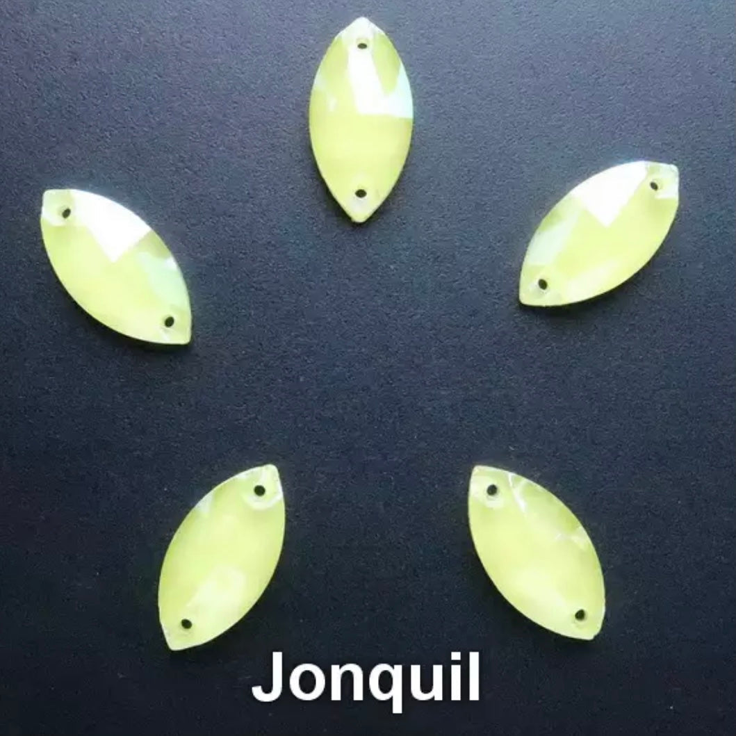12*24 Glass Jelly Navette - See Color Options
