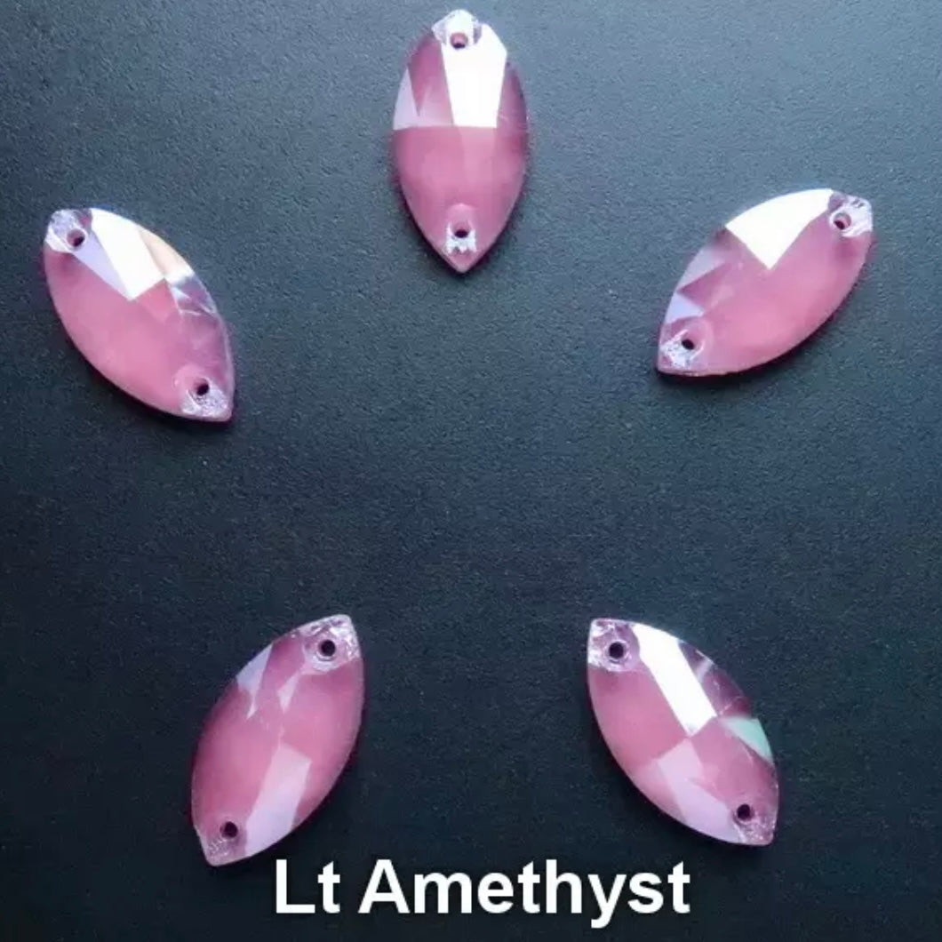 12*24 Glass Jelly Navette - See Color Options