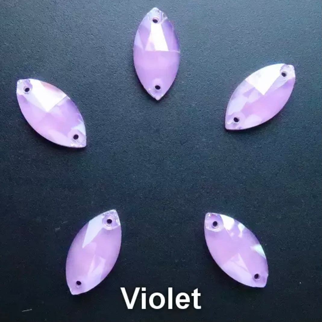 12*24 Glass Jelly Navette - See Color Options