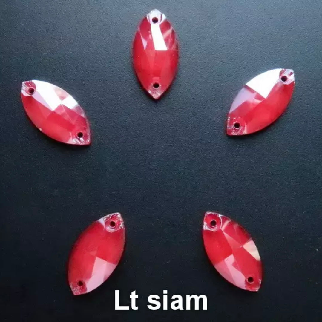 12*24 Glass Jelly Navette - See Color Options