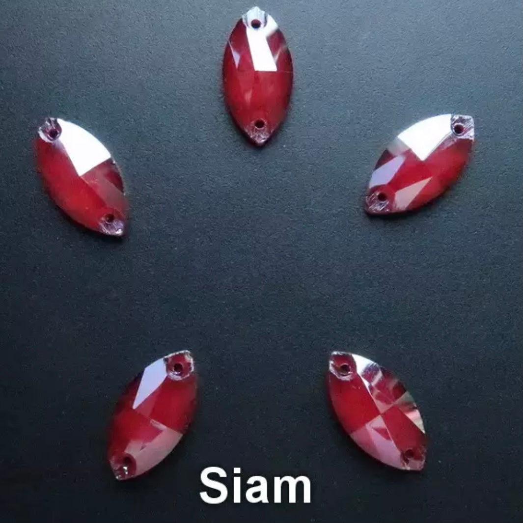 12*24 Glass Jelly Navette - See Color Options