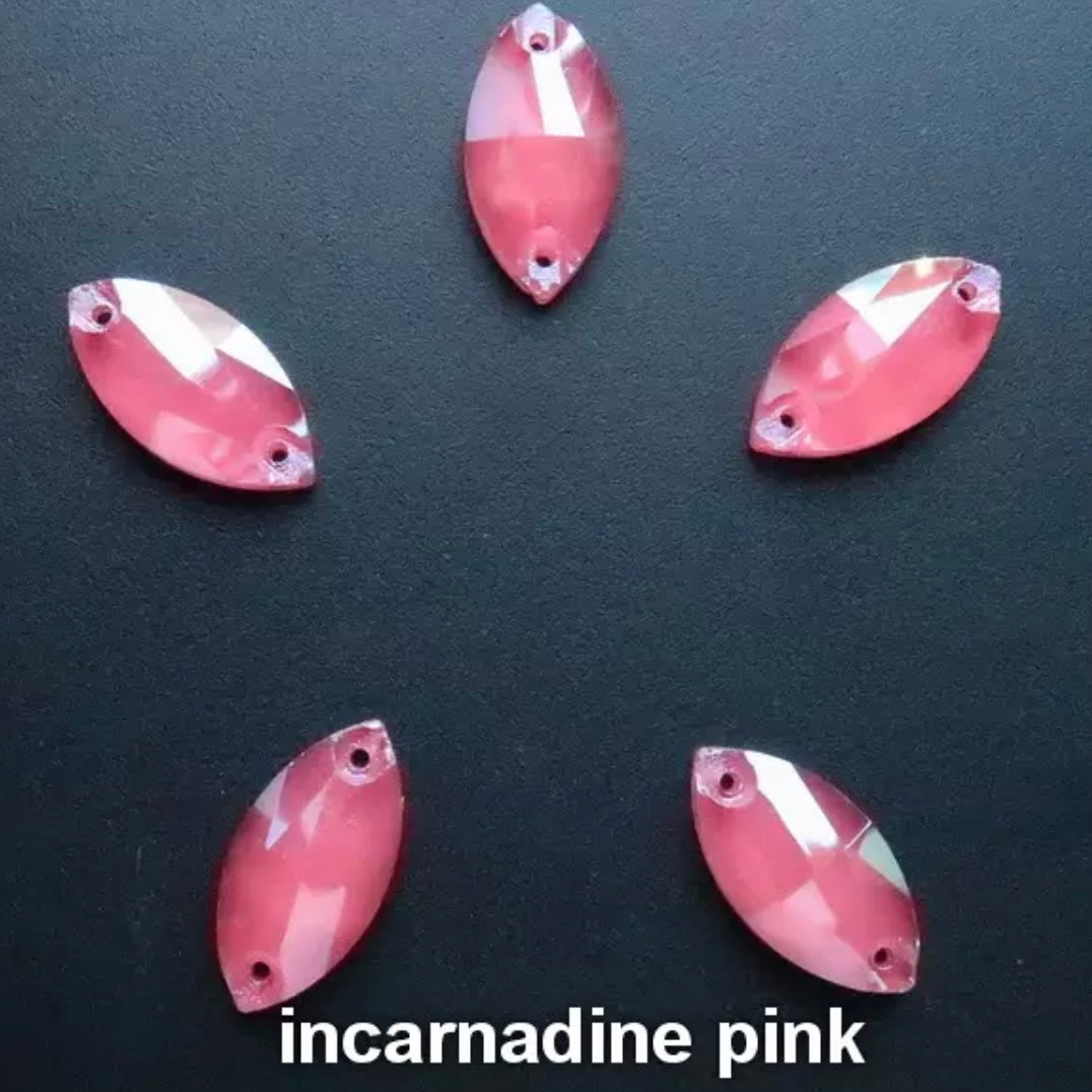 12*24 Glass Jelly Navette - See Color Options
