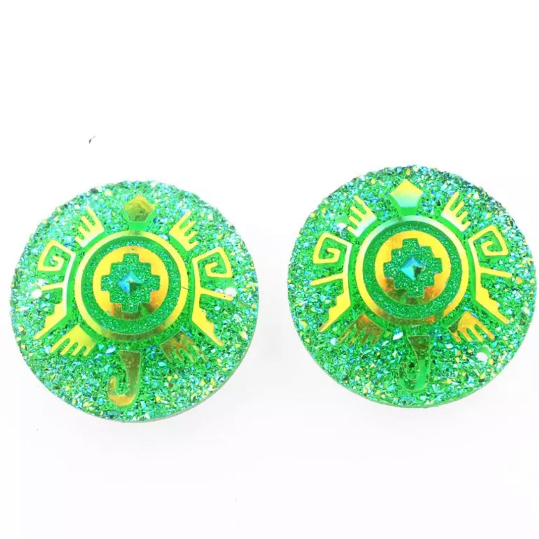 Tortue fantaisie AB 25 mm, cercle, résine, à coudre - Voir les options de couleur
