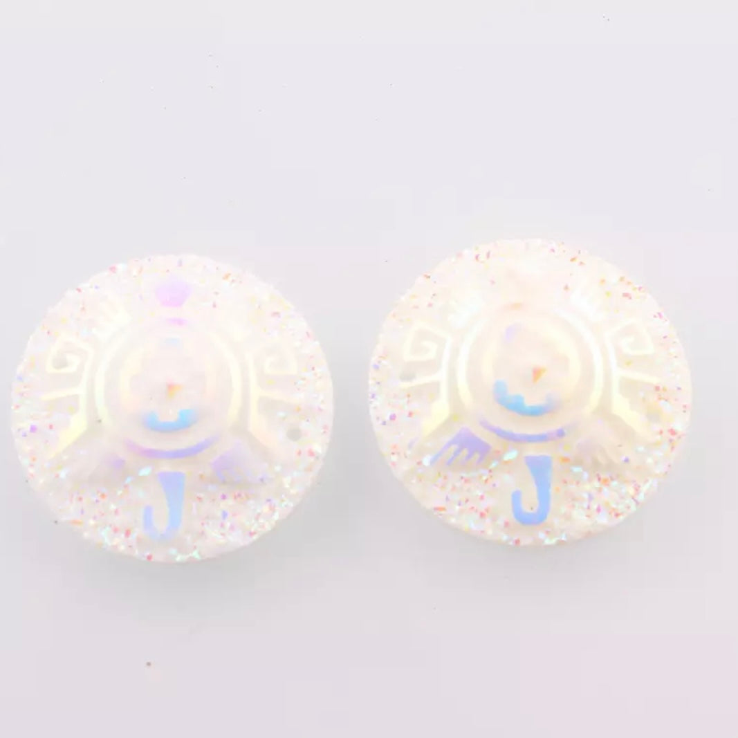 Tortue fantaisie AB 25 mm, cercle, résine, à coudre - Voir les options de couleur