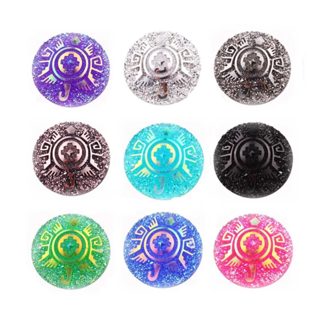 Tortue fantaisie AB 25 mm, cercle, résine, à coudre - Voir les options de couleur