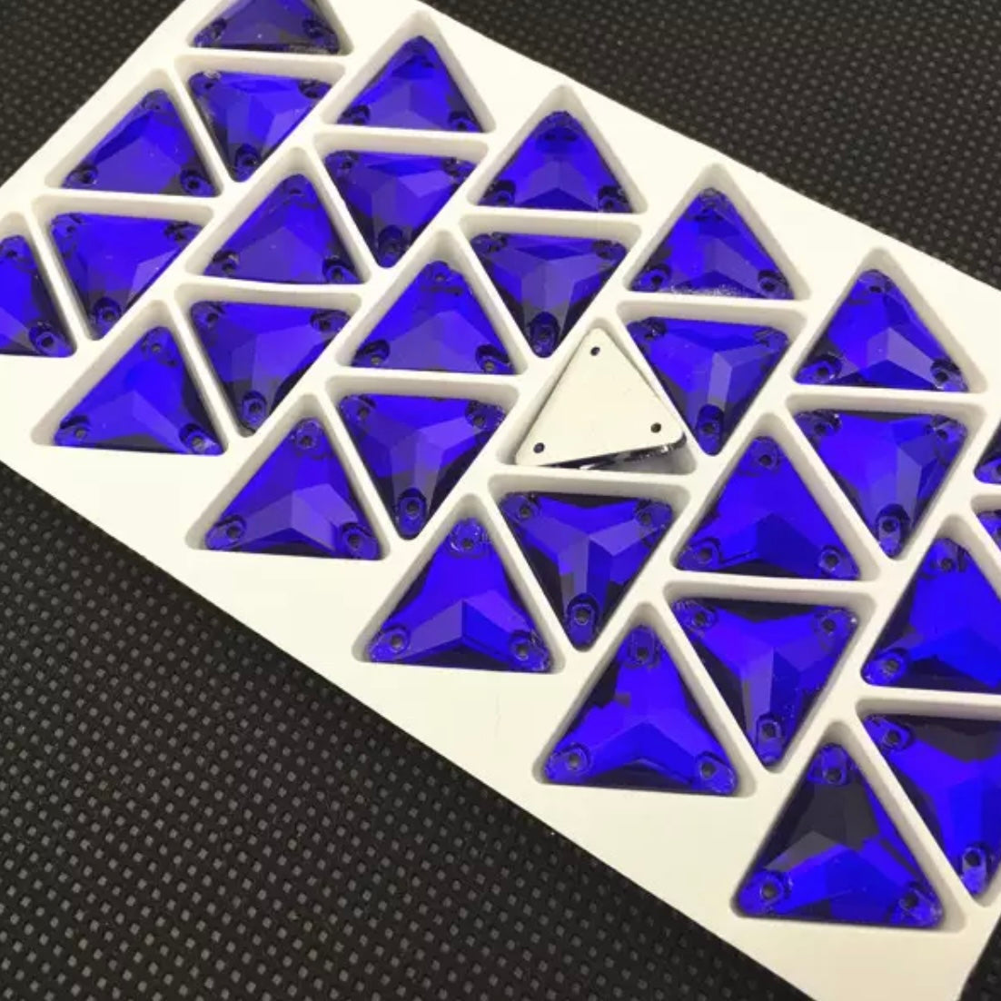 16mm Glass Triangles - See Color Options