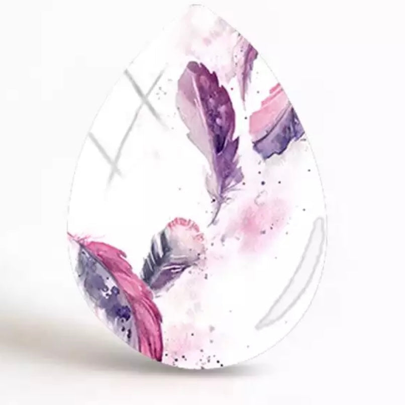 18*25mm Images on Glass, Teardrop, Glue on - See Color Options