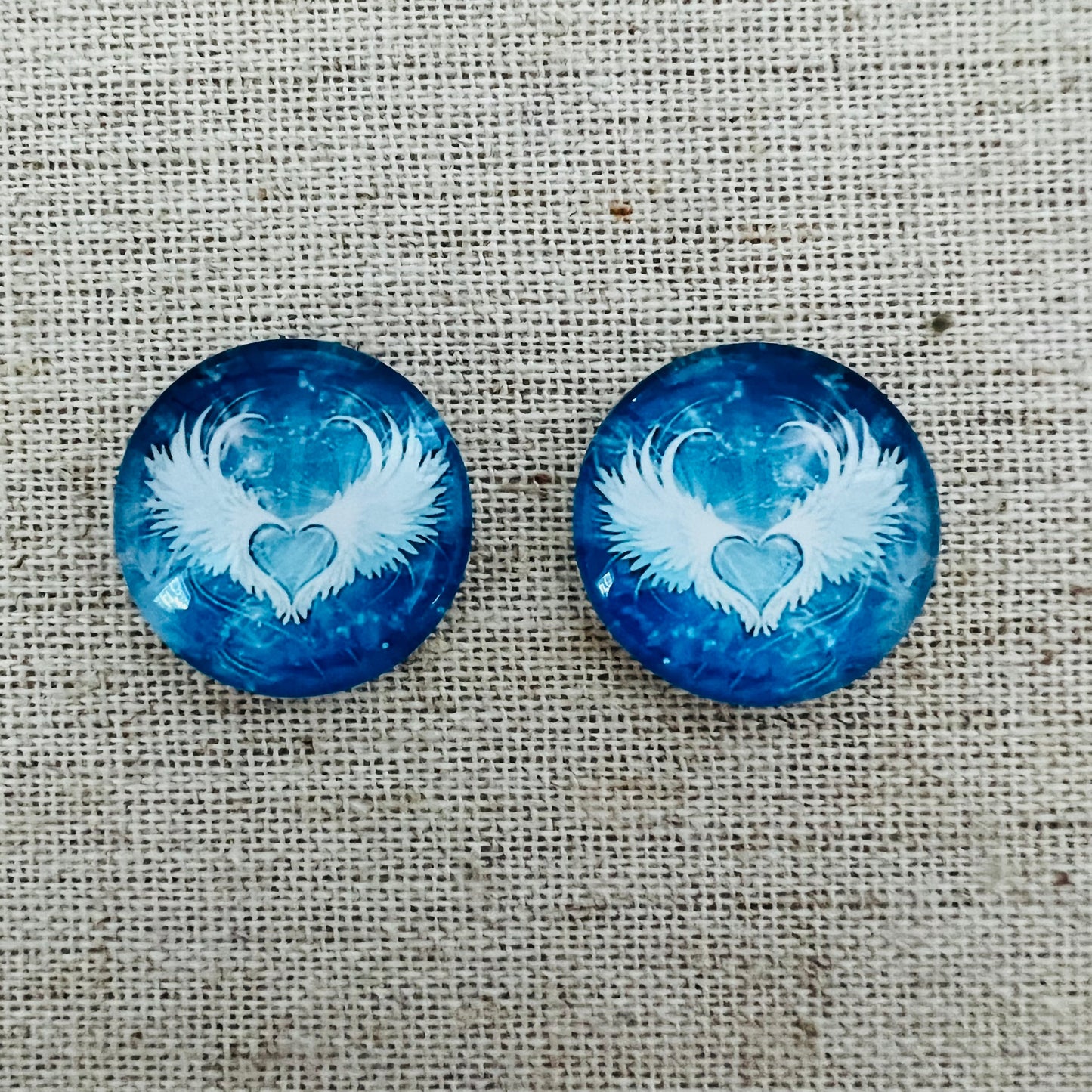 20mm Image with Background in Glass, Glue on - See Color Options