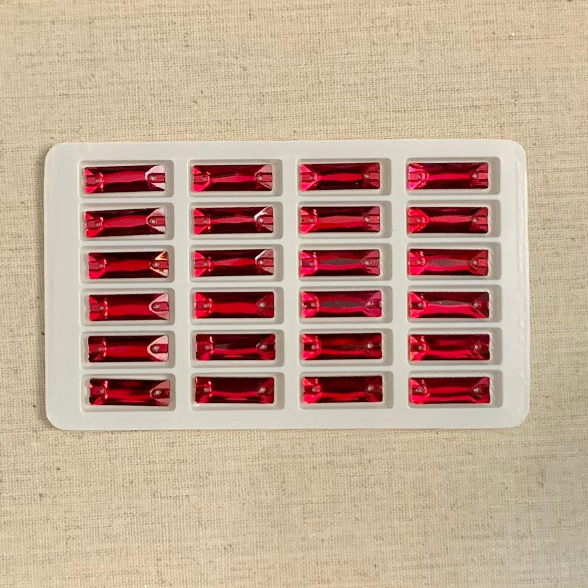 7*21 Baguette Sew On Glass - See Color Options