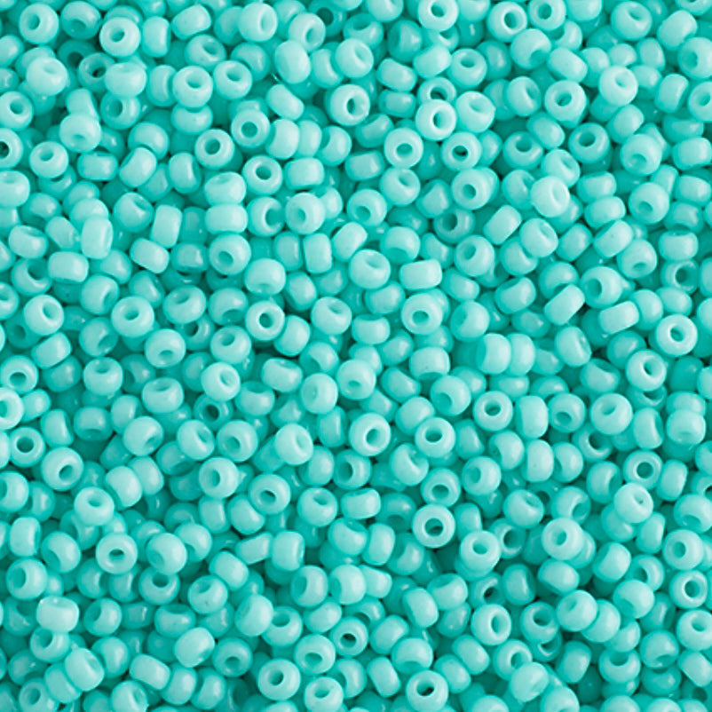 Perlas de semilla Miyuki 11/0 Duracoat opaco aguamarina