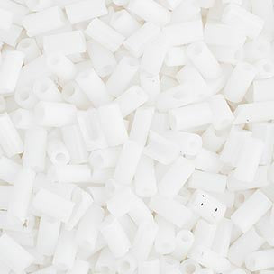 #1.5 Bugles Preciosa Opaque White