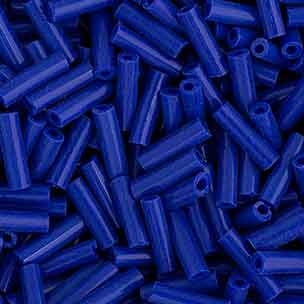 #3 Bugles Preciosa Opaque Blue