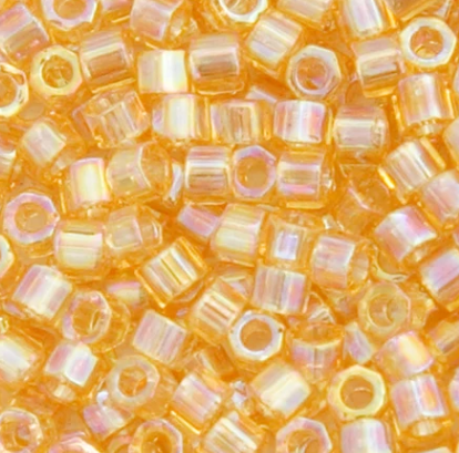 Delica 11/0 RD #0100 Light Amber Transparent AB 5.2g Vial