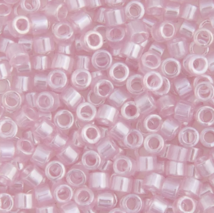 Delica 11/0 RD #1472 Pale Rose Transparent Luster 5.2g Vials