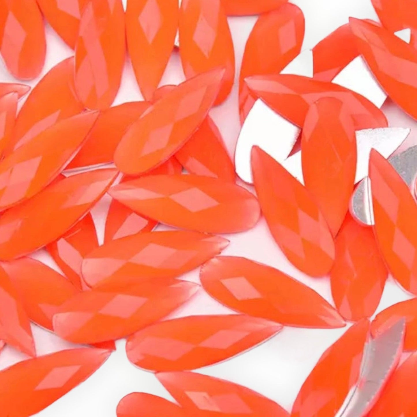 8*22mm Resin Tear Drop AB, Sew On - See Color Options