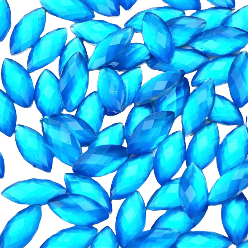 7*15mm Resin Navette, Sew On - See Color Options