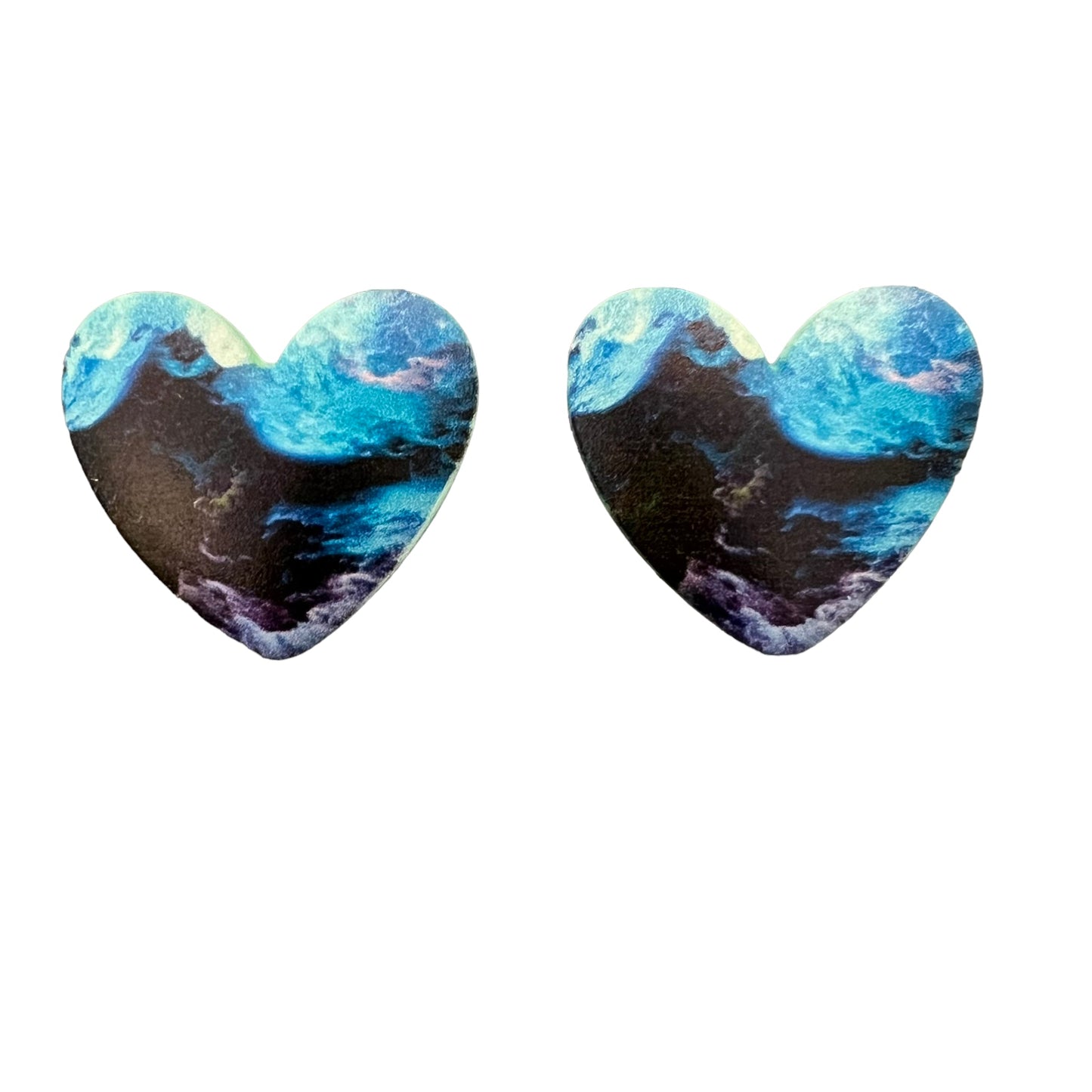 32*36mm Patterned Hearts - See Color Options