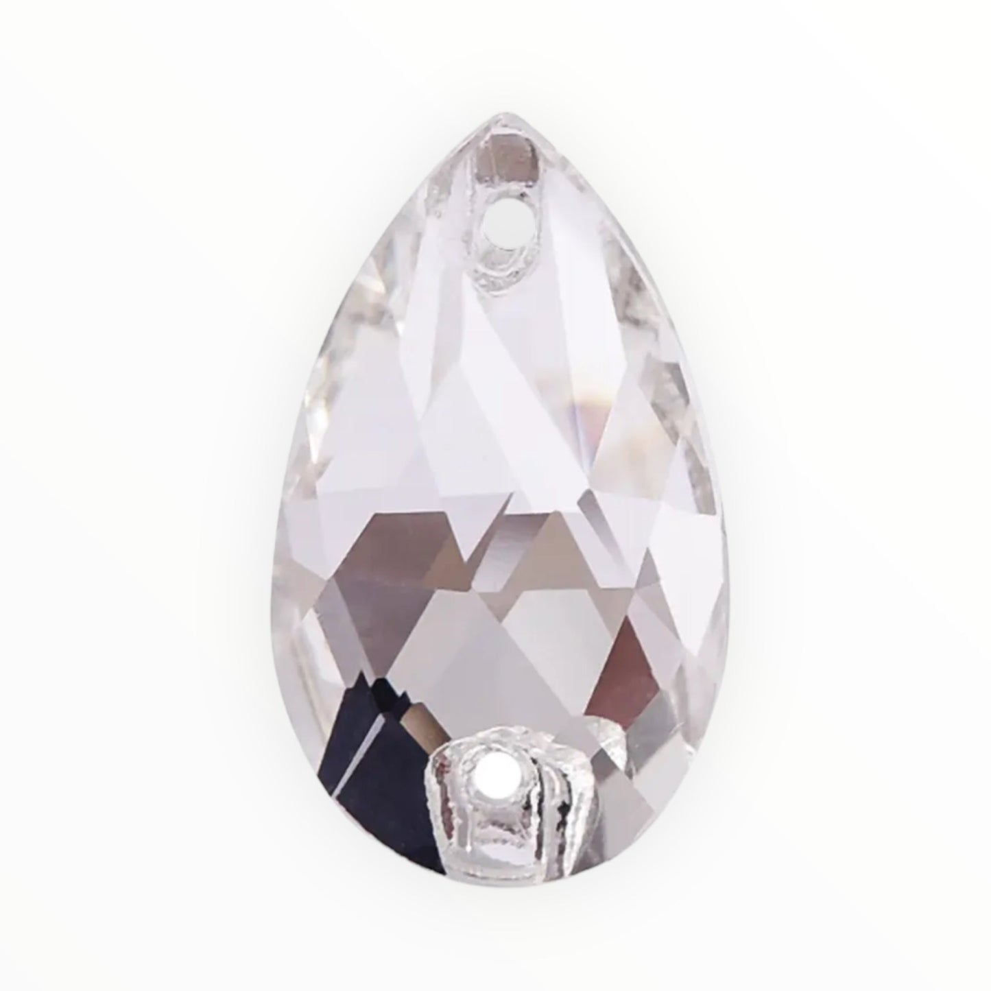 17*28mm Tear Drop AAAAA Glass Crystal, Sew On Gems, Sold in Pairs - See Color Options