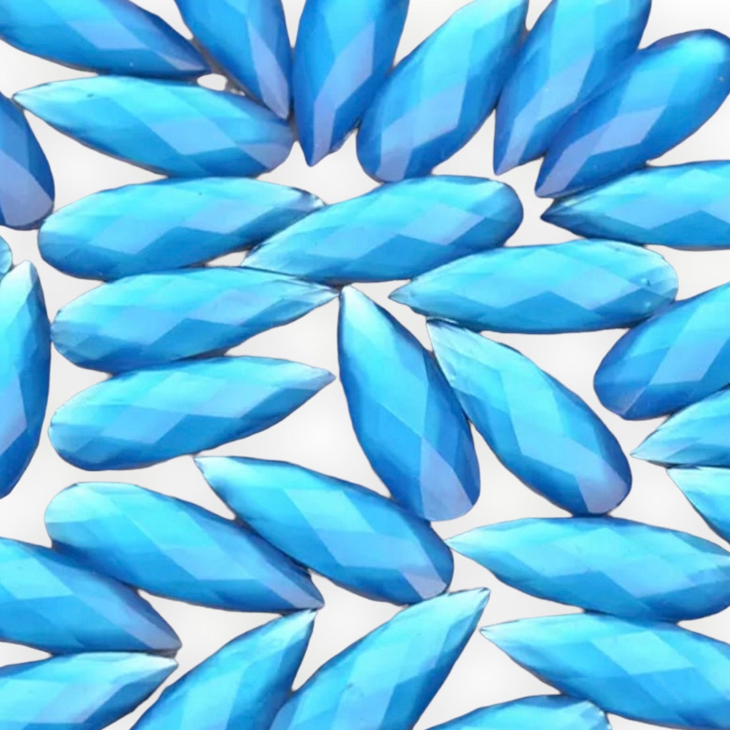 8*22mm Resin Tear Drop AB, Sew On - See Color Options