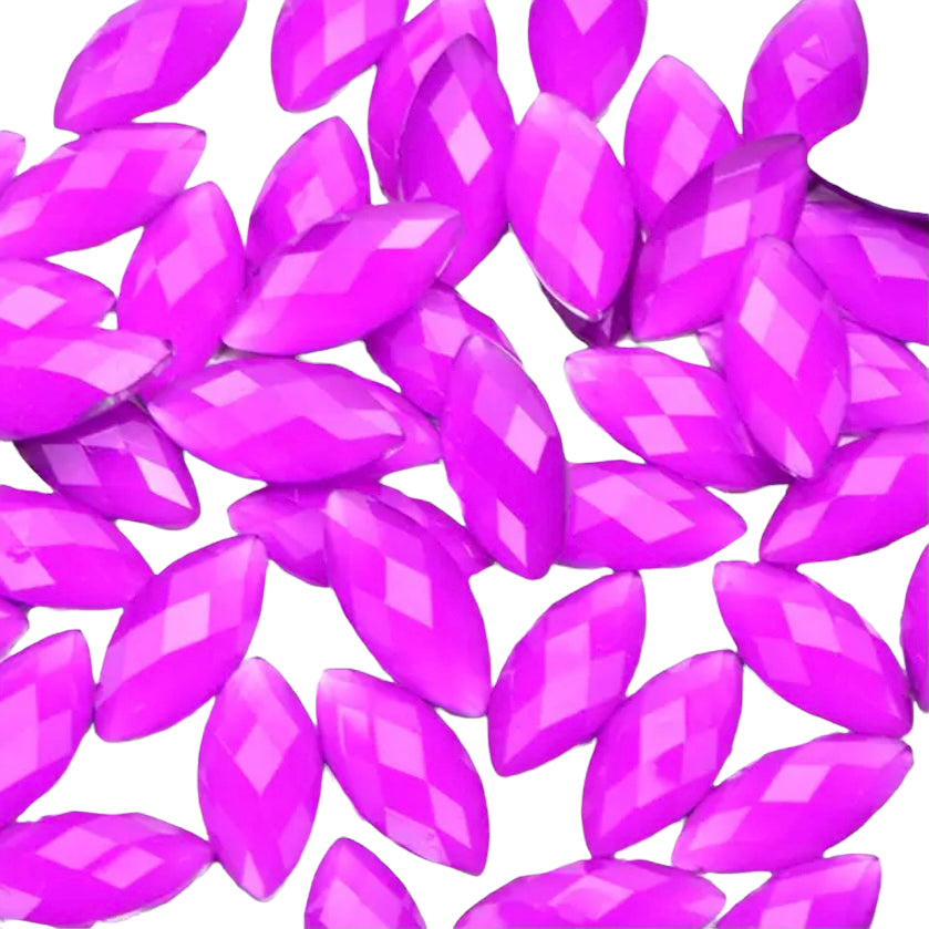 7*15mm Resin Navette, Sew On - See Color Options