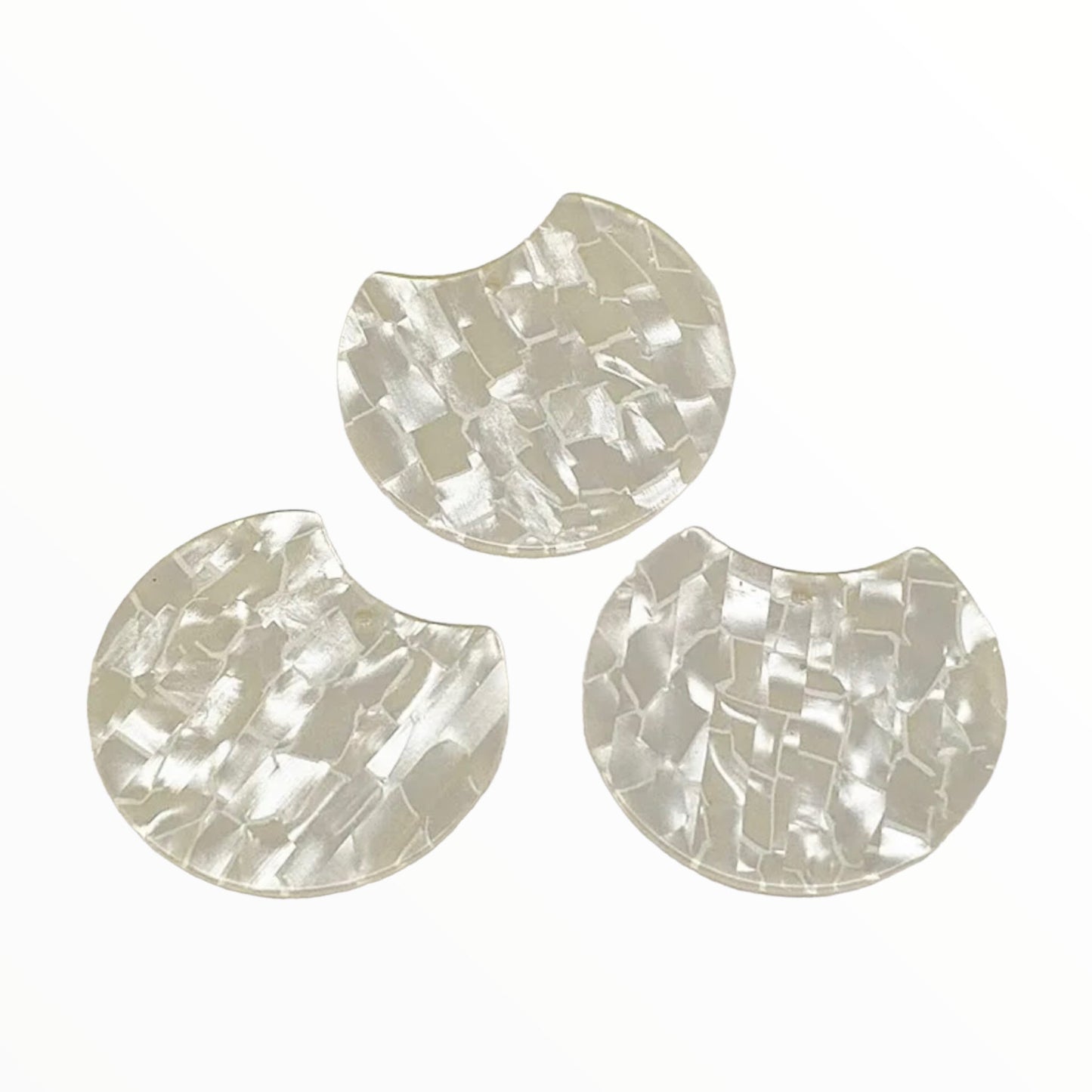 37*30mm Marble Blend Acrylic Rounds - See Color Options