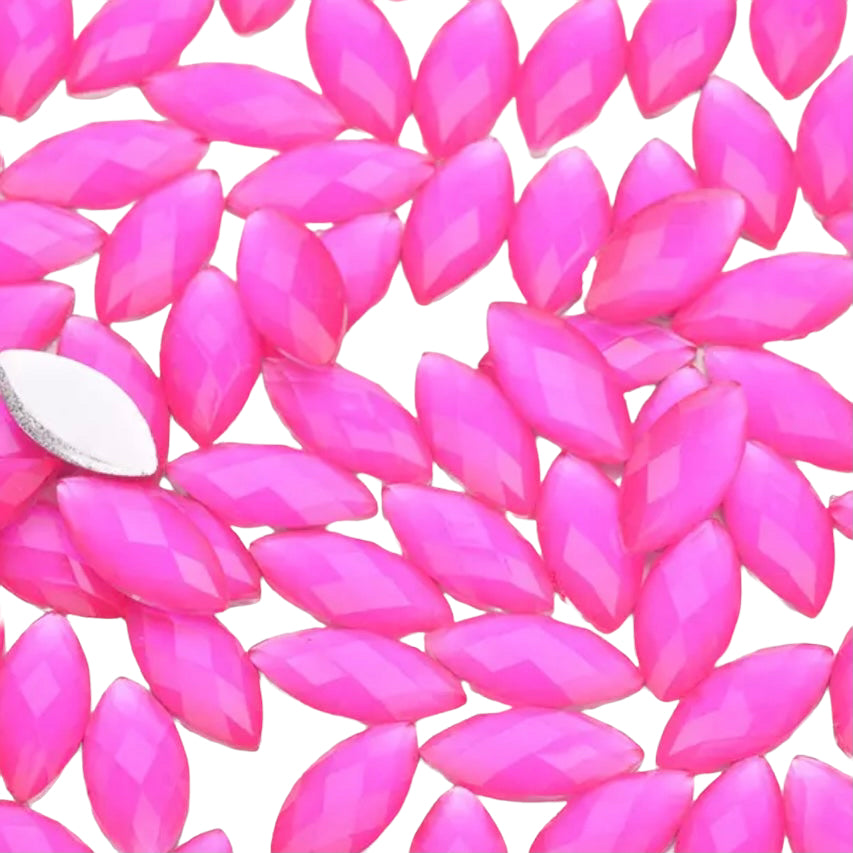 7*15mm Resin Navette, Sew On - See Color Options