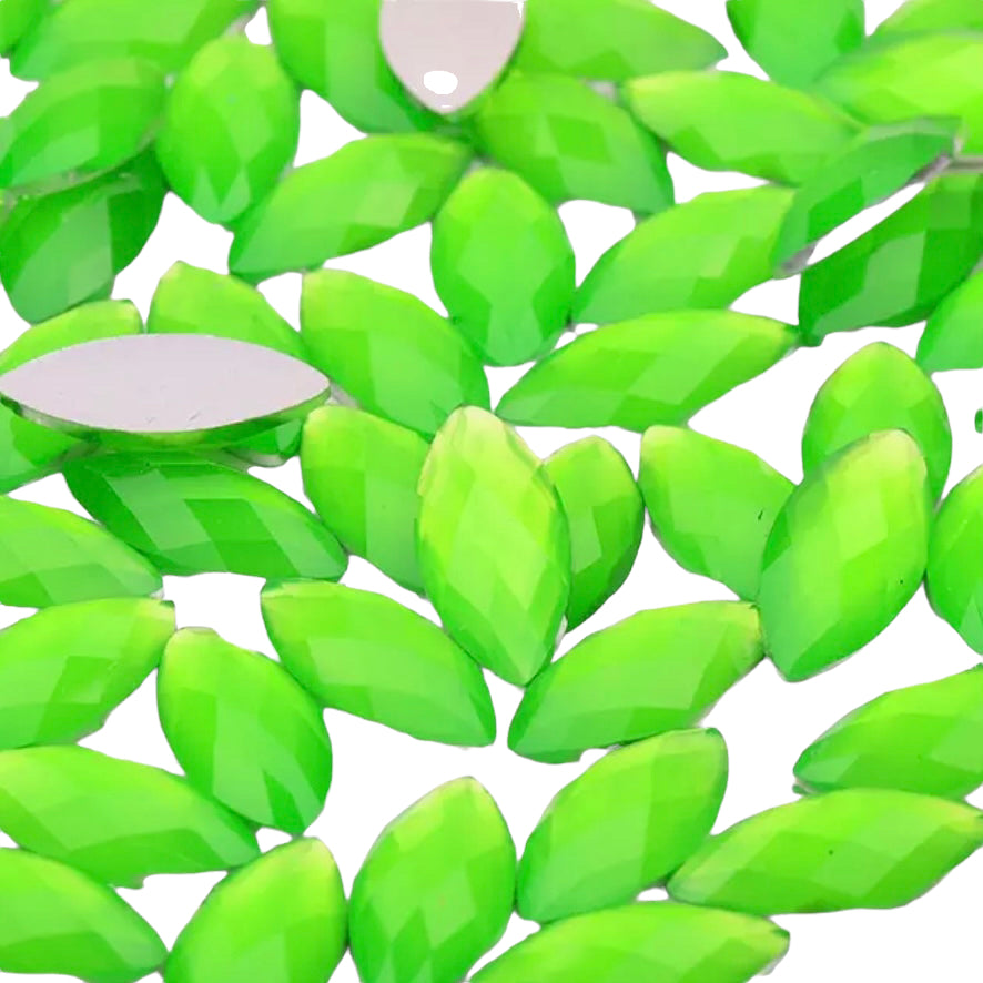 7*15mm Resin Navette, Sew On - See Color Options